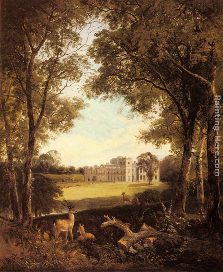 A View of Norton Hall, near Daventry, North Hamptonshire, England painting - Henry John Boddington A View of Norton Hall, near Daventry, North Hamptonshire, England art painting